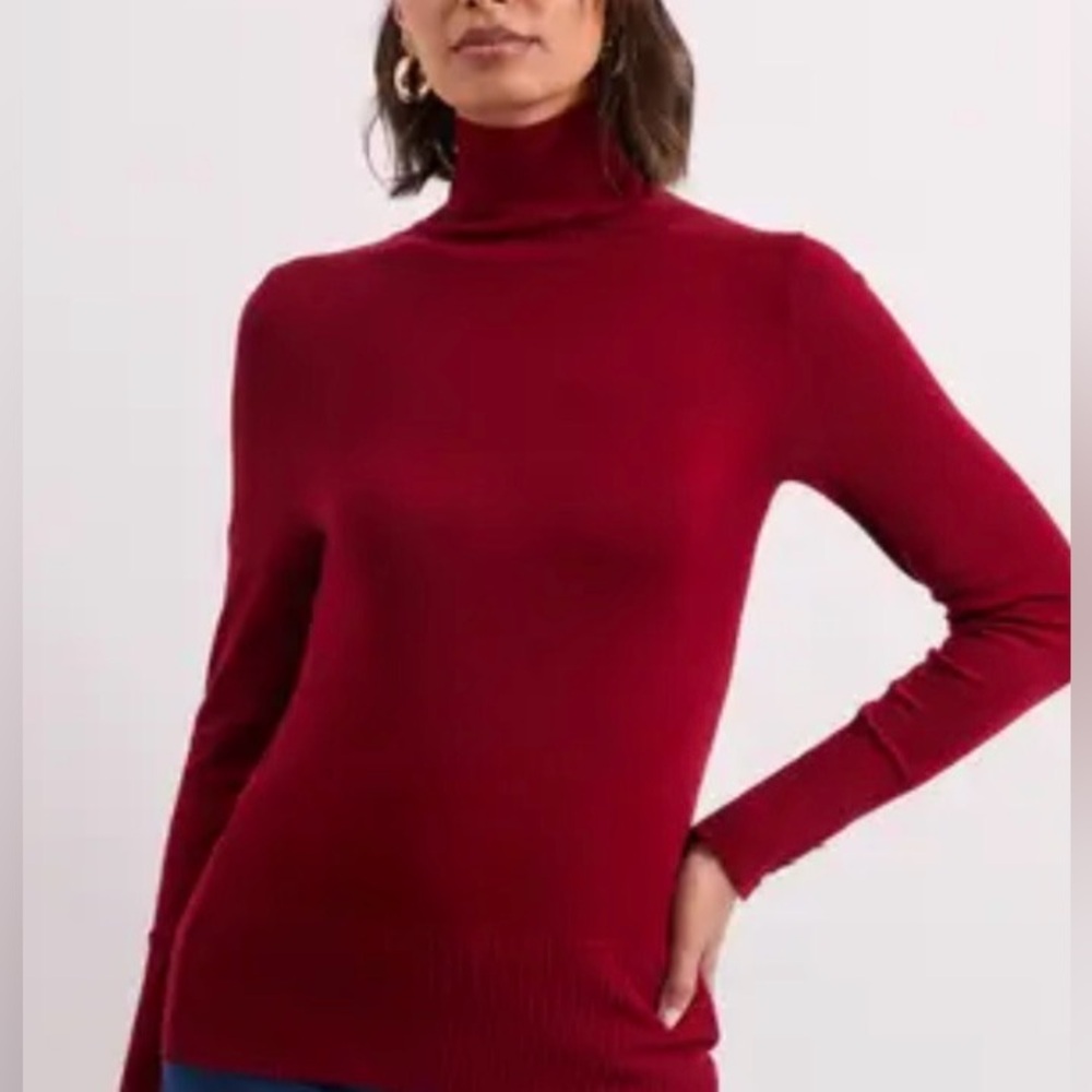 NWT Zara Wine Red Turtleneck Sweater